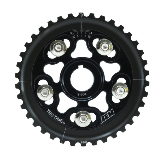 AEM 23-804BK 96-00 Honda Civic / 96-97 Honda Del Sol D16 Black Tru-Time Cam Gear