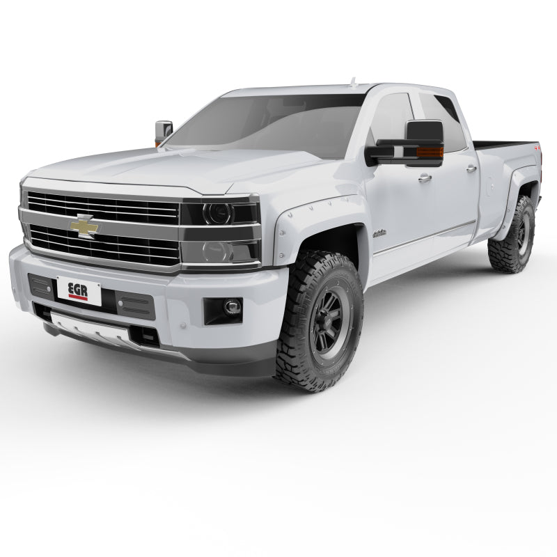 EGR 791574-GAZ 14+ Chev Silverado 6-8ft Bed Bolt-On Look Color Match Fender Flares - Set - Summit White