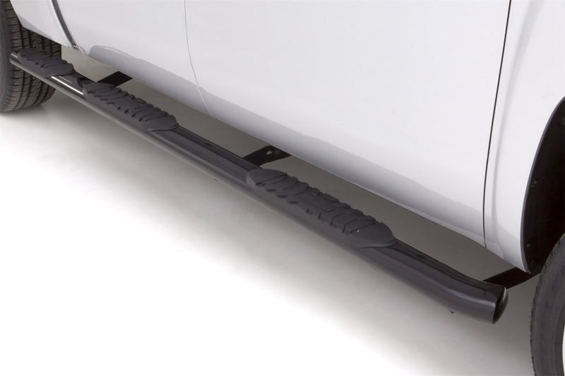 LUND 260104008 Lund 99-13 Chevy Silverado 1500 Ext. Cab (6.5ft. Bed) 5in. Oval WTW Steel Nerf Bars - Black