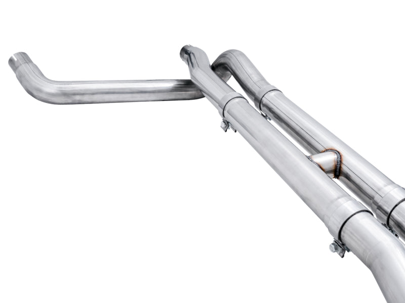 AWE Tuning 3015-42203 4th Gen GM 1500 6.2L 0FG Catback Split Rear Exit (w/ Bumper Cutouts) - Quad Chrome Tips