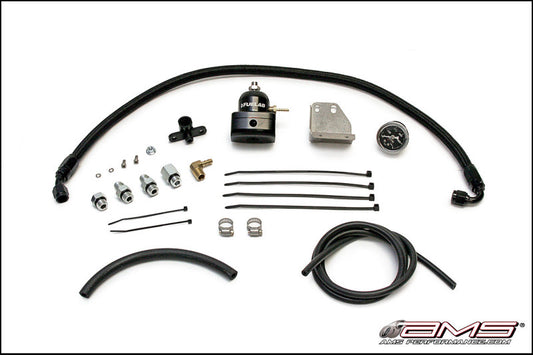 AMS AMS.04.07.0001-1 Performance 08-15 Mitsubishi EVO X Fuel Pressure Regulator Kit - Black
