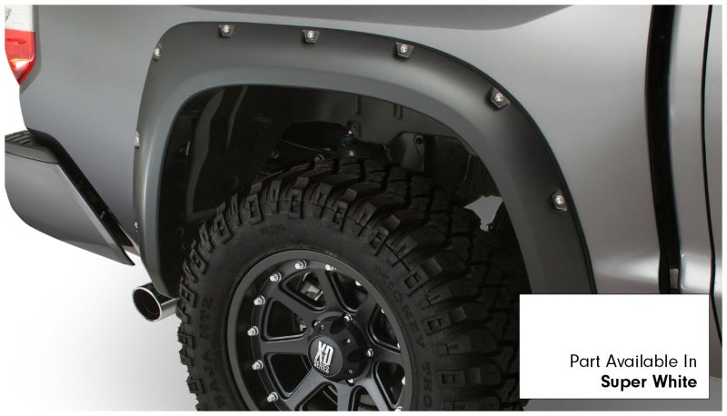 Bushwacker 30918-13 16-18 Toyota Tundra Fleetside Pocket Style Flares 4pc 66.7/78.7/97.6in Bed - Super White