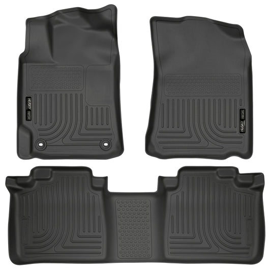 Husky Liners 98901 2012 Toyota Camry WeatherBeater Combo Black Floor Liners