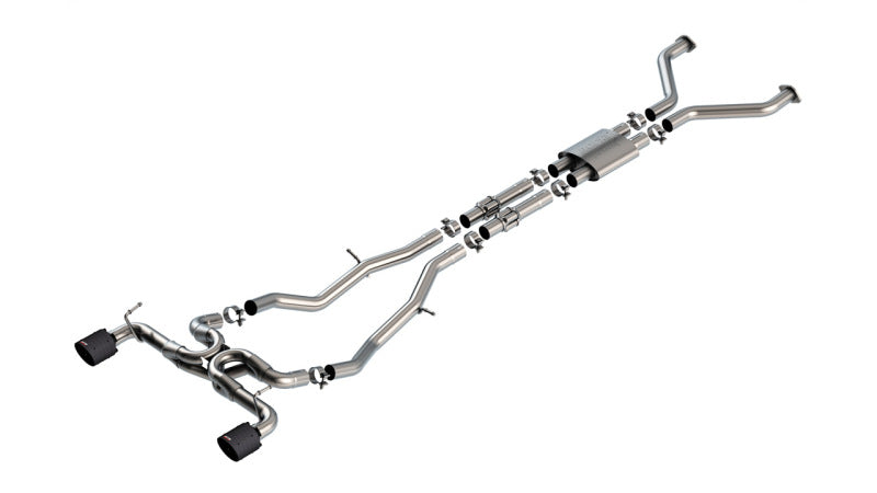 Borla 140930CFBA 22-24 Nissan Z 2.5in ATAK Cat Back Exhaust 4.5in Tip - Carbon Fiber Black Anodized