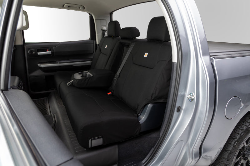 Covercraft GTT4316COBK 22-24 Toyota Tundra Carhartt Super Dux PrecisionFit Custom Second Row Seat Covers - Black