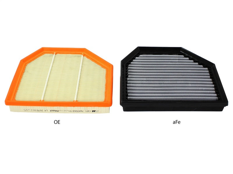 aFe 31-10238 MagnumFLOW OEM Replacement Air Filter PRO Dry S 2015 BMW M3/M4 (F80/F82) 3.0L S55 (tt) Qty. 2