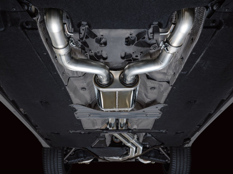 AWE Tuning 3020-42101 19-23 Audi C8 S6/S7 2.9T V6 AWD Track Edition Exhaust - Chrome Silver Tips