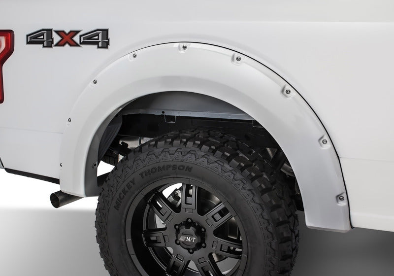 Bushwacker 20942-12 17-18 Ford F-250 Super Duty Pocket Style Flares 4pc - Oxford White