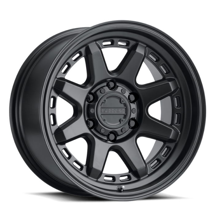 Raceline 947B-89060+18 947B Scout 18x9in / 6x139.7 BP / 18mm Offset / 106.1mm Bore - Satin Black Wheel