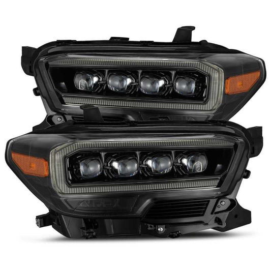 AlphaRex 880705 16-20 Toyota Tacoma NOVA LED Projector Headlight Plank Style Alpha Black w/Activation Light