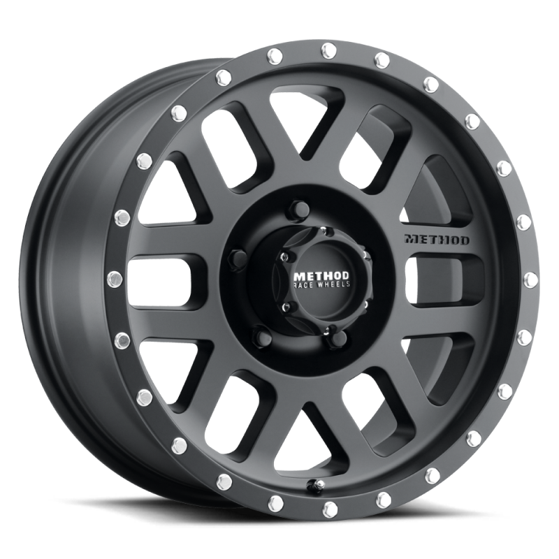 Method Wheels MR30678512500 Method MR306 Mesh 17x8.5 0mm Offset 5x4.5 83mm CB Matte Black Wheel