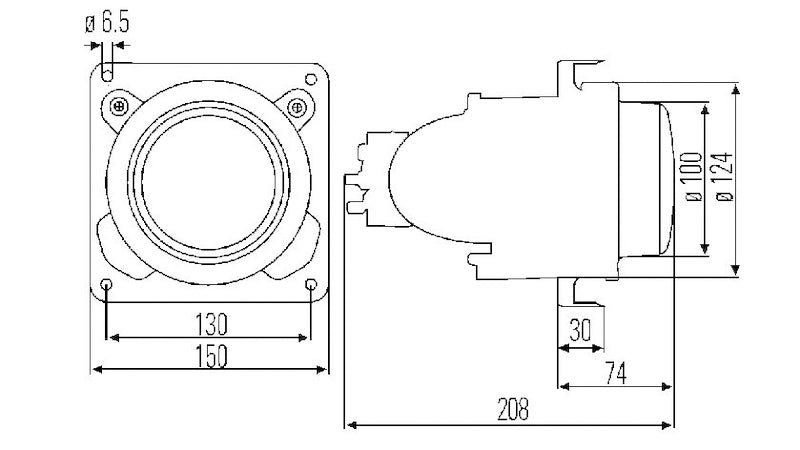Hella 007834087 Headlamp DeUs A 1Bl