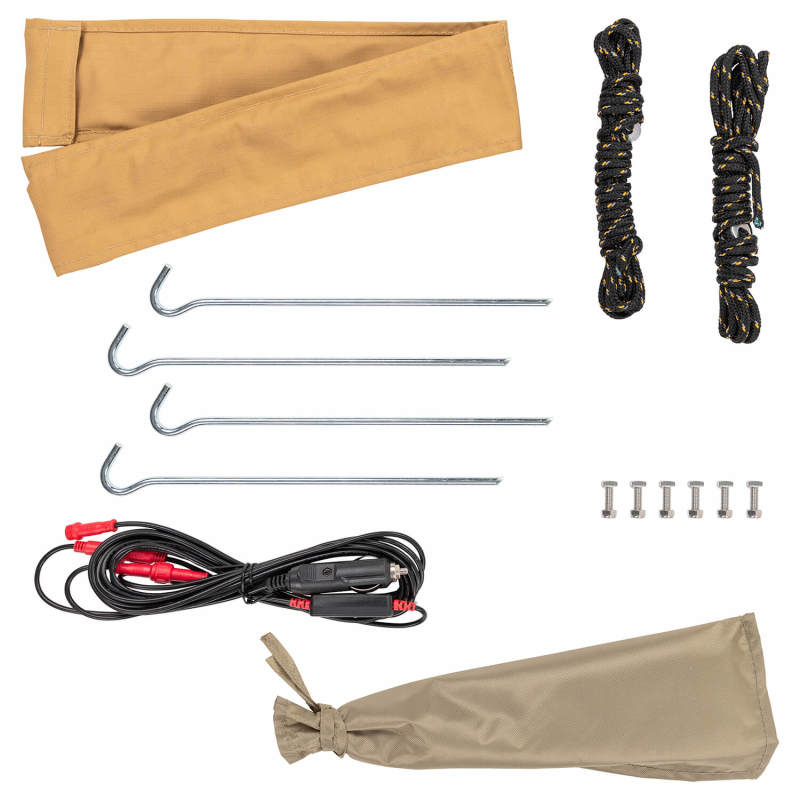 ARB 814411 Aluminum Awning Kit w/ Light 8.2ft x 8.2ft Includes Light Installed