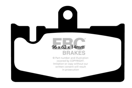 EBC DP41397R 01-06 Lexus LS430 4.3 Yellowstuff Rear Brake Pads