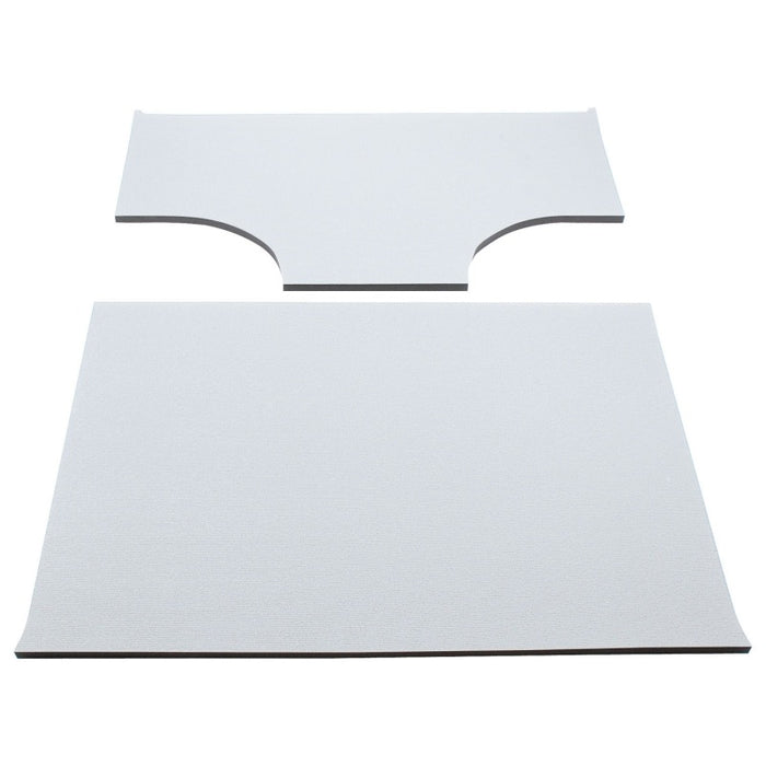 DEI 50148 03-06 Jeep Wrangler TJ 2-Door w/Speaker Pods Boom Mat Headliner - 2 Piece - White