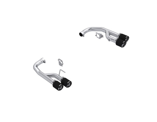 MBRP S72813CF 24-25 Ford Mustang GT 5.0L T304 SS 2.5in Axle-Back Dual Rear w/ Quad Carbon Fiber Tips