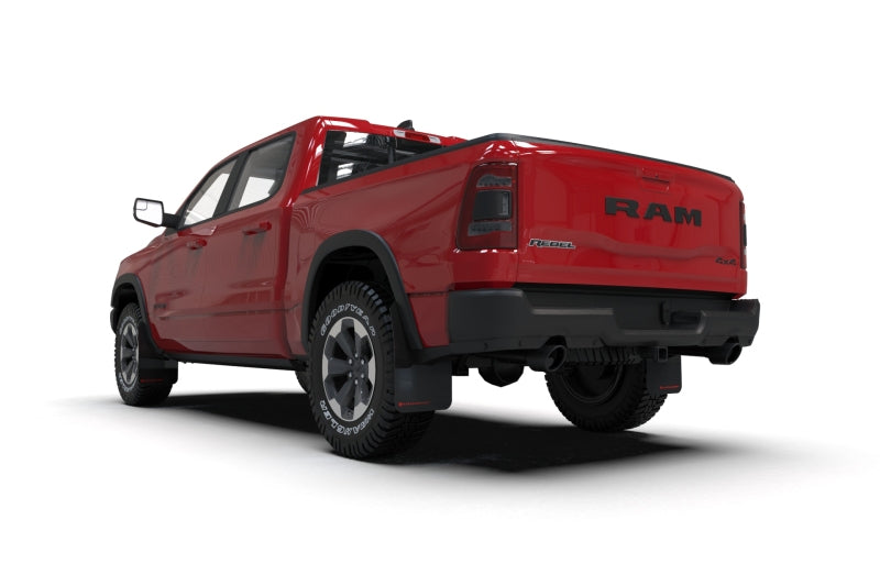 Rally Armor MF98-UR-BLK-DGRY 19-25 Dodge RAM 1500 Rebel Black UR Mud Flap w/Dark Grey Logo