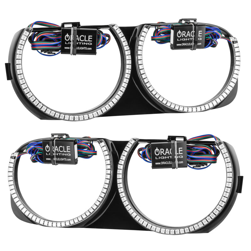 ORACLE Lighting 7739-334 Oracle 15-21 Dodge Challenger Pre-Installed Halo Headlight Bezel - w/o Controller SEE WARRANTY
