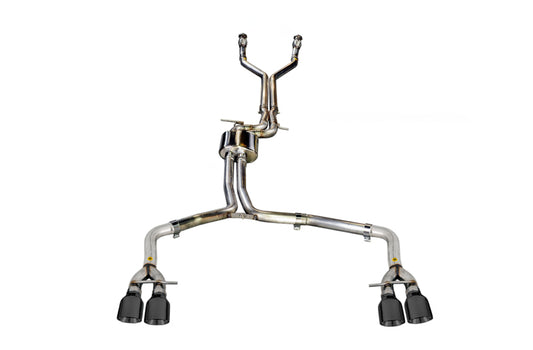 AWE Tuning 3020-43050 Audi C7 / C7.5 S6 4.0T Track Edition Exhaust - Diamond Black Tips