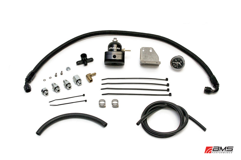 AMS AMS.04.07.0001-1 Performance 08-15 Mitsubishi EVO X Fuel Pressure Regulator Kit - Black