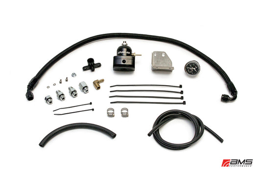 AMS AMS.04.07.0001-1 Performance 08-15 Mitsubishi EVO X Fuel Pressure Regulator Kit - Black