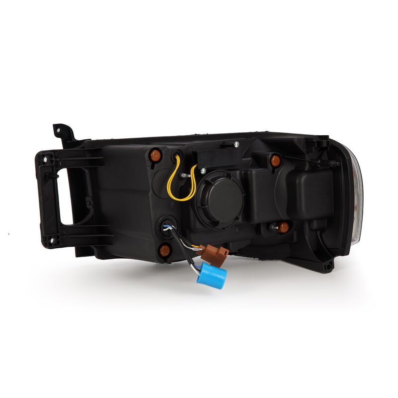 AlphaRex 880564 02-05 Dodge RAM 1500 NOVA LED Proj Headlights Plank Style Blk w/Activ Light/Seq Signal