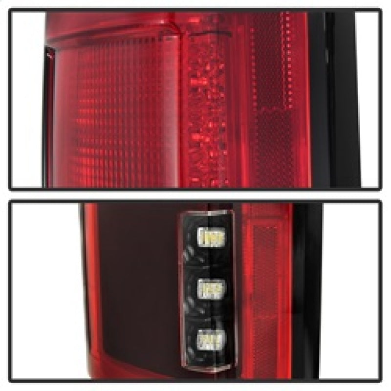 SPYDER 5085320 Spyder 15-18 Ford F-150 LED Tail Lights (w/Blind Spot) - Red Clear (ALT-YD-FF15015BS-LBLED-RC)
