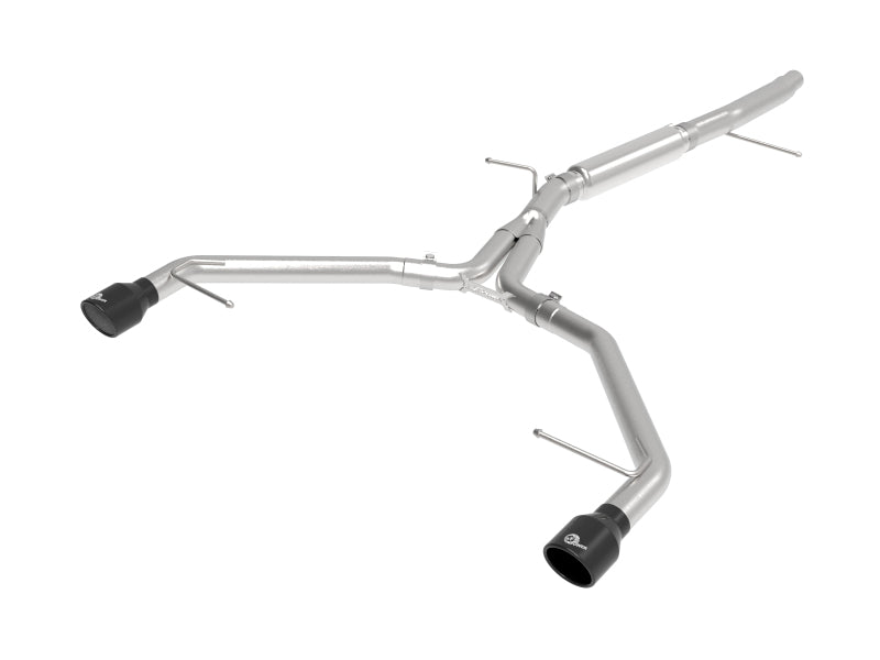 aFe 49-36419-B 17-19 Audi A4 (L4-2.0L) MACH Force-Xp Stainless Steel Axle-Back Exhaust System - Black Tip
