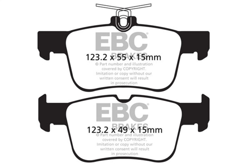 EBC DP42160R 13+ Ford Fusion 1.6 Turbo Yellowstuff Rear Brake Pads