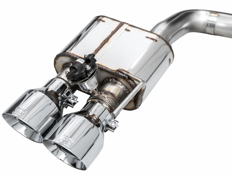 AWE Tuning 3025-42375 AWE 2024 Ford Mustang Dark Horse S650 RWD SwitchPath Catback Exhaust w/ Quad Chrome Silver Tips