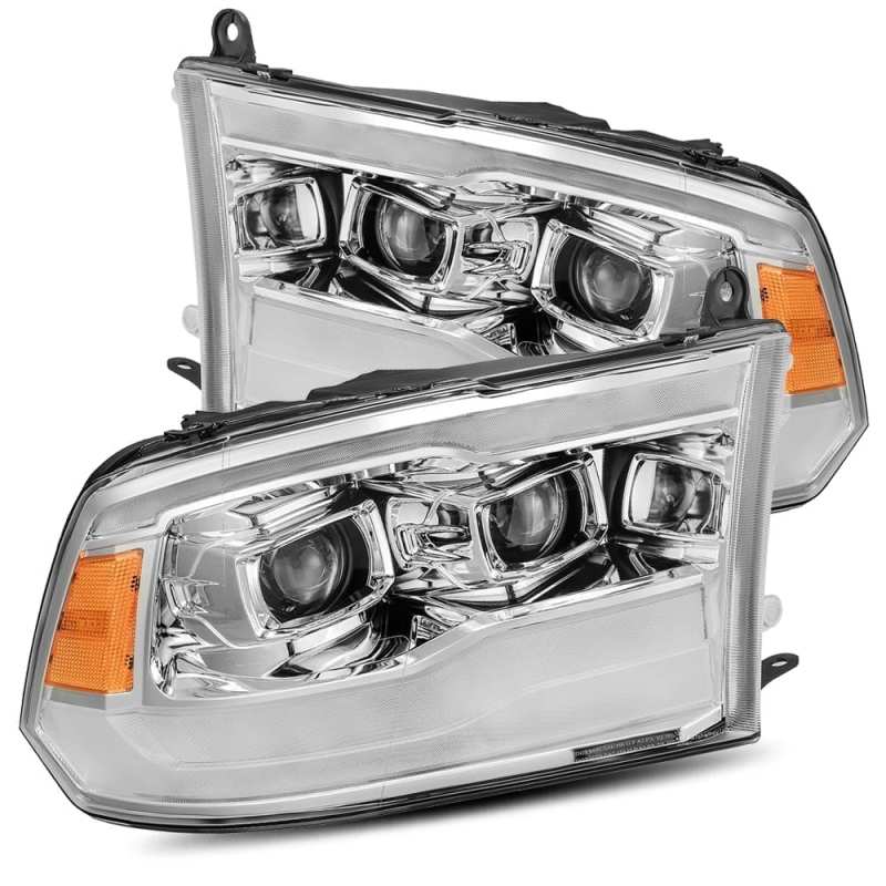 AlphaRex 880598 09-18 Dodge RAM 1500HD PRO-Series Projector Headlights Plank Style Chrome w/Seq Signal/DRL