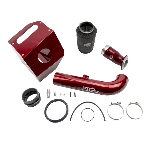 Wehrli WCF100360-RED 17-19 Chevrolet 6.6L L5P 4in Intake Kit Stage 2 - WCFab Red