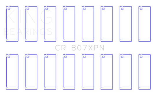 King Engine Bearings CR807XPN Chevy LS1/LS6/LS3 Performance Rod Bearing Set - Size STD