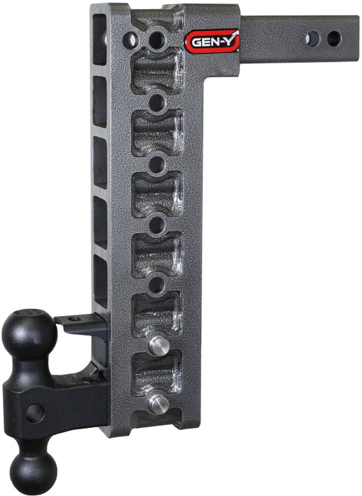 GEN-Y Hitch GH-527 Gen-Y Mega Duty 2in Shank 15in Drop 16K Hitch w/Dual-Ball/Pintle Lock/Stabilizer Kit