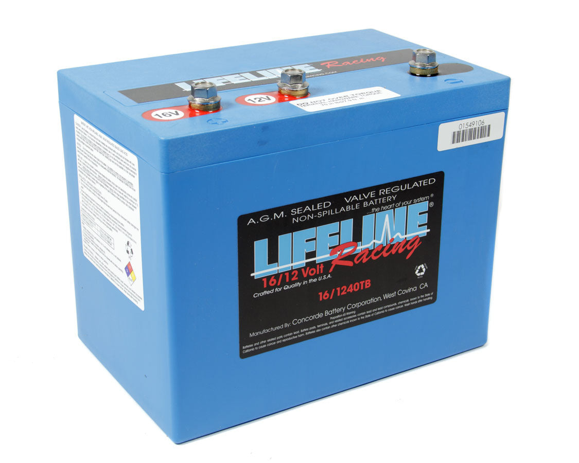 Lifeline Battery 16 Volt 3 Post Battery