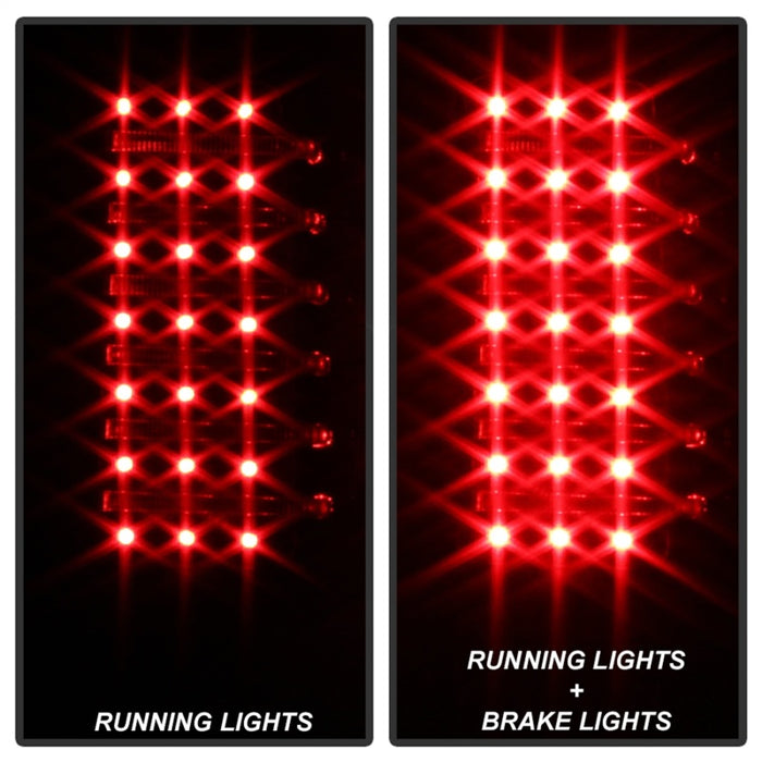 SPYDER 5017697 xTune Hummer H3 06-09 ( Non H3T ) LED Tail Lights Black ALT-ON-HH306-LED-BK