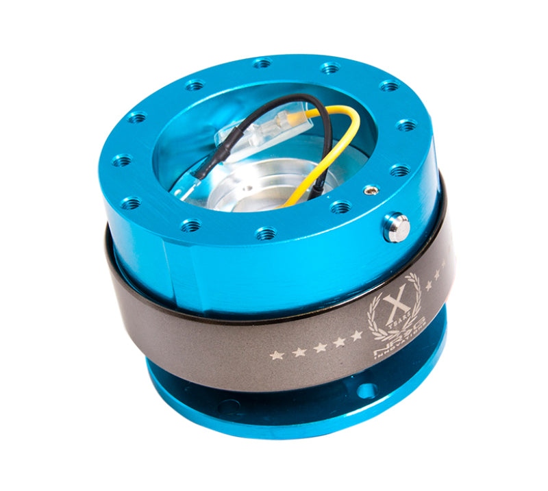 NRG SRK-200NB Quick Release Gen 2.0 - New Blue Body / Titanium Chrome Ring