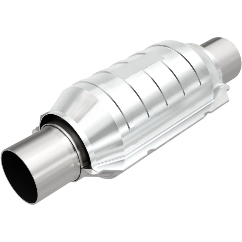 Magnaflow 51205 MagnaFlow Conv Univ 2.25in Inlet/Outlet Center/Center Round 9in Body L x 5.125in W x 13in Overall L