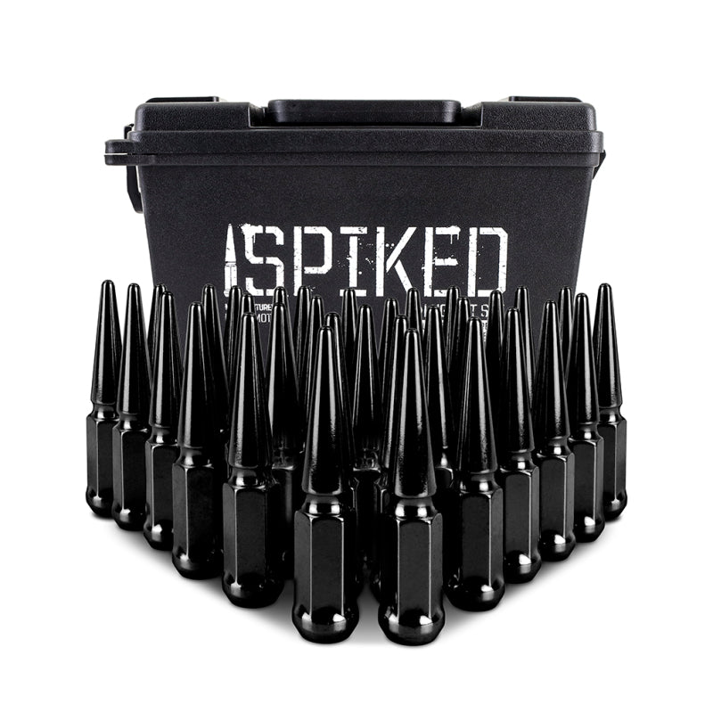 Mishimoto MMLG-SP1415-32BK Steel Spiked Lug Nuts M14 x 1.5 32pc Set Black
