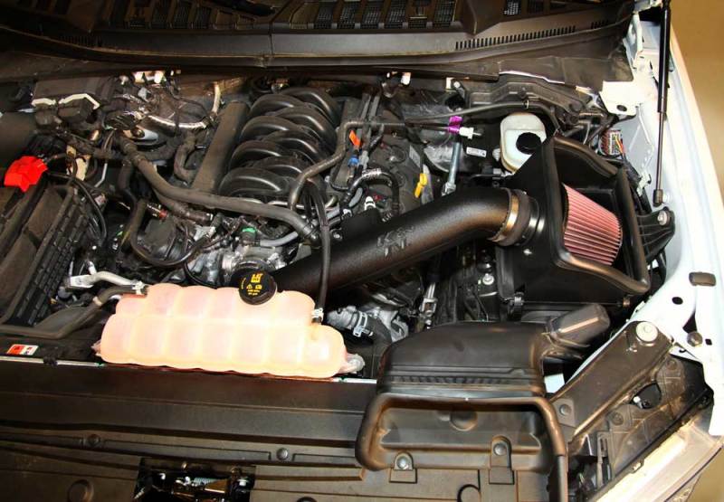 K&N Engineering 57-2591 K&N 2015 Ford F-150 5.0L V8 Performance Intake Kit