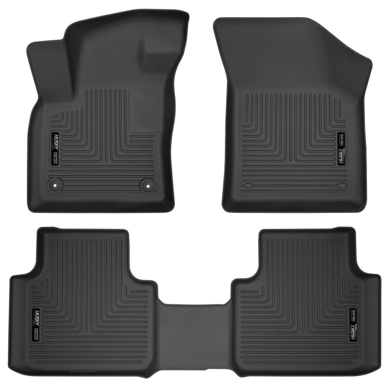 Husky Liners 95661 18-19 Volkswagen Atlas Weatherbeater Black Front & 2nd Seat Floor Liners