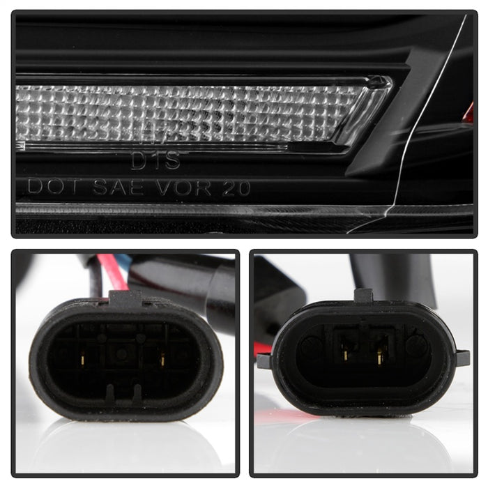 SPYDER 5088284 Spyder Dodge Durango 11-13 Halogen Model Only Projector Headlights - Black PRO-YD-DDU11SI-BK