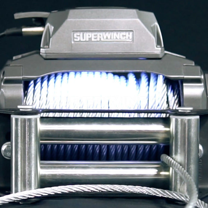 Superwinch 1712200 12000 LBS 12V DC 3/8in x 85ft Wire Rope SX 12000 Winch - Graphite