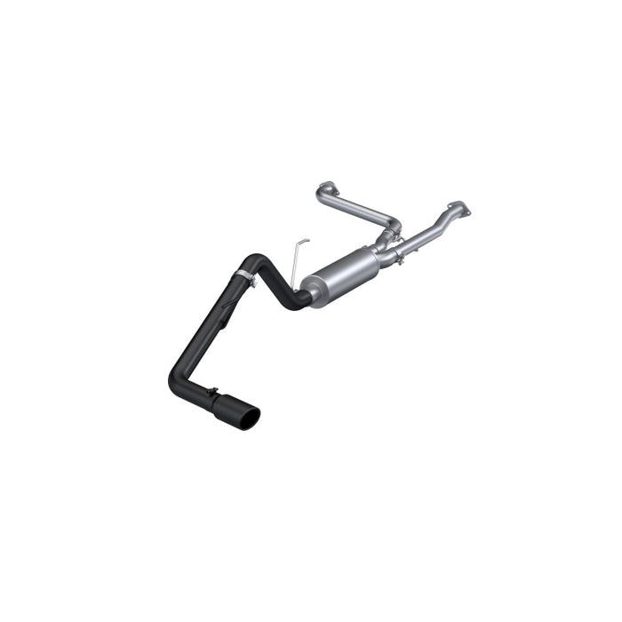 MBRP S5407BLK 22-23 Nissan Frontier 3.8L 3in Tip 3in Cat Back Single Side Exit Street Profile - Black Coated