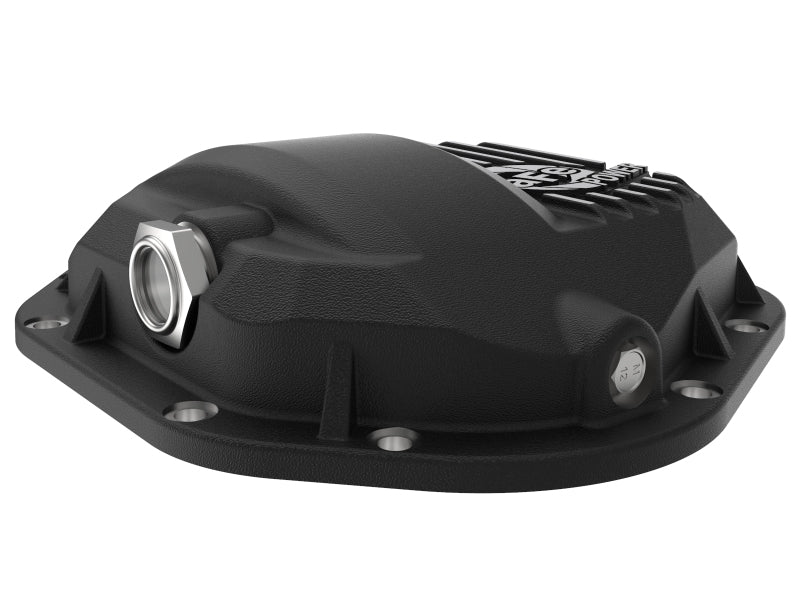 aFe 46-71100B Pro Series Dana 60 Front Differential Cover Black w/ Machined Fins 17-20 Ford Trucks (Dana 60)