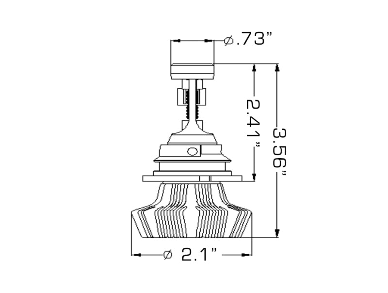 ORACLE Lighting 5241-001 Oracle 9007 4000 Lumen LED Headlight Bulbs (Pair) - 6000K