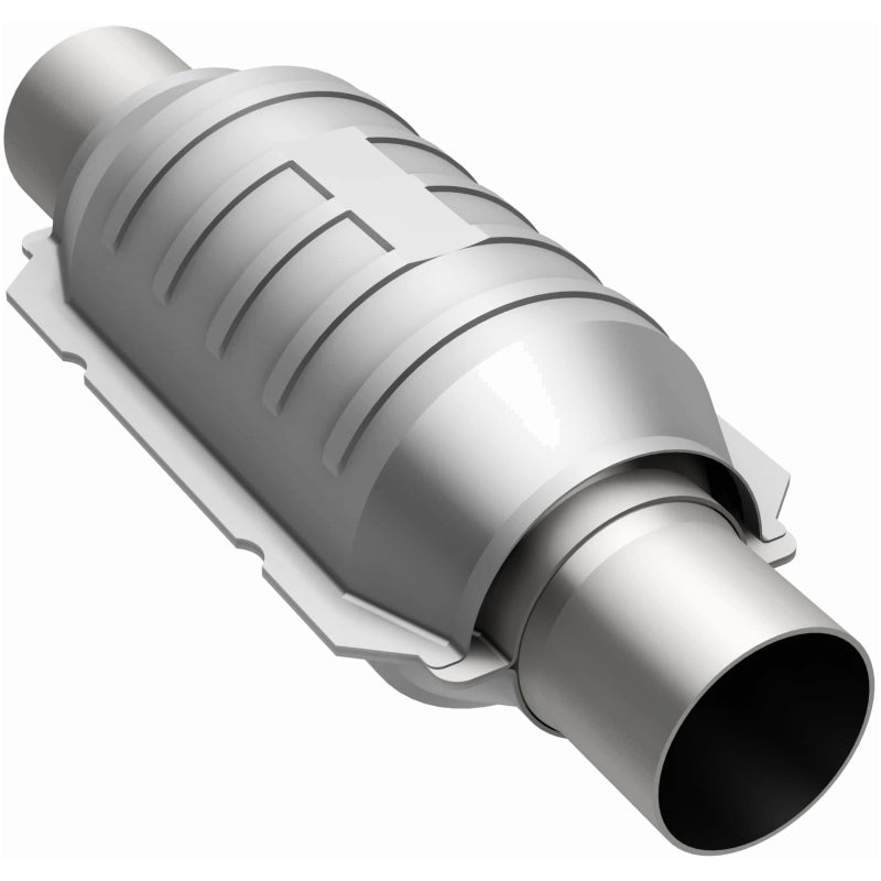 Magnaflow 99209HM MagnaFlow Conv Univ 3in Inlet/Outlet Center/Center Round 9in Body L x 5.125in W x 13in Overall L