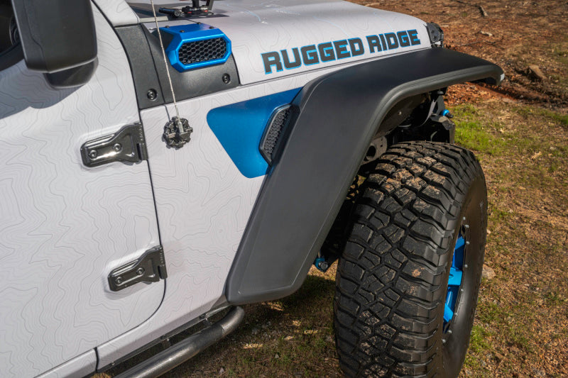 Rugged Ridge 11640.51 Max Terrain Fender Flare Set F & R 18-22 Jeep Wrangler JL
