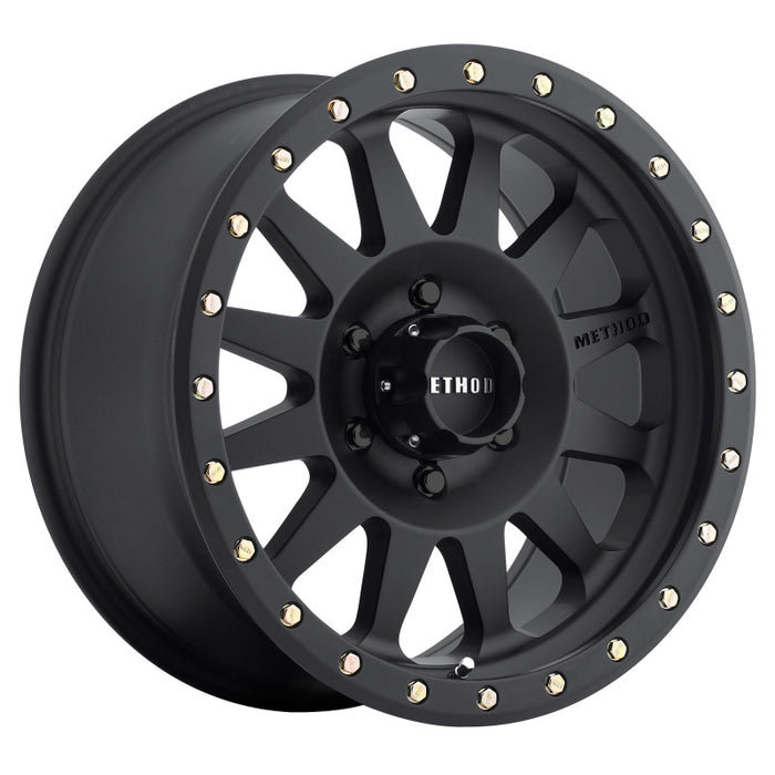 Method Wheels MR30478516500 Method MR304 Double Standard 17x8.5 0mm Offset 6x135 94mm CB Matte Black Wheel