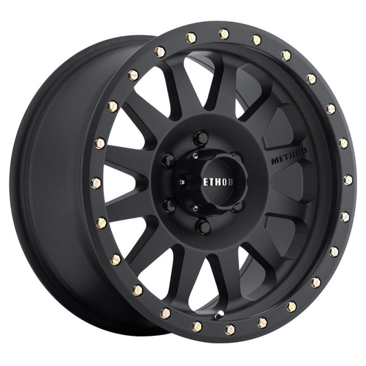 Method Wheels MR30478560500 Method MR304 Double Standard 17x8.5 0mm Offset 6x5.5 108mm CB Matte Black Wheel